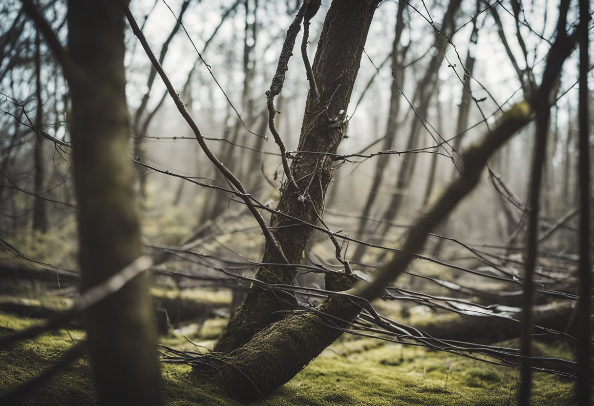 The cause of the power outage: a fallen tree on power lines