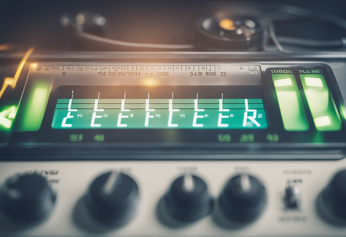 A meter measuring electricity usage with fluctuating levels, representing flex billing for electricity