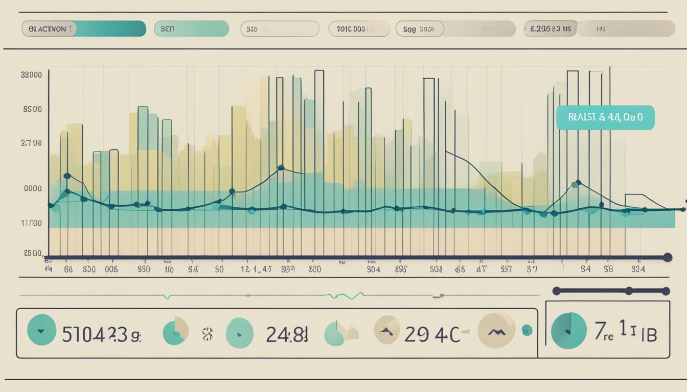 Resting heart rate data displayed on a digital monitor with age categories labeled