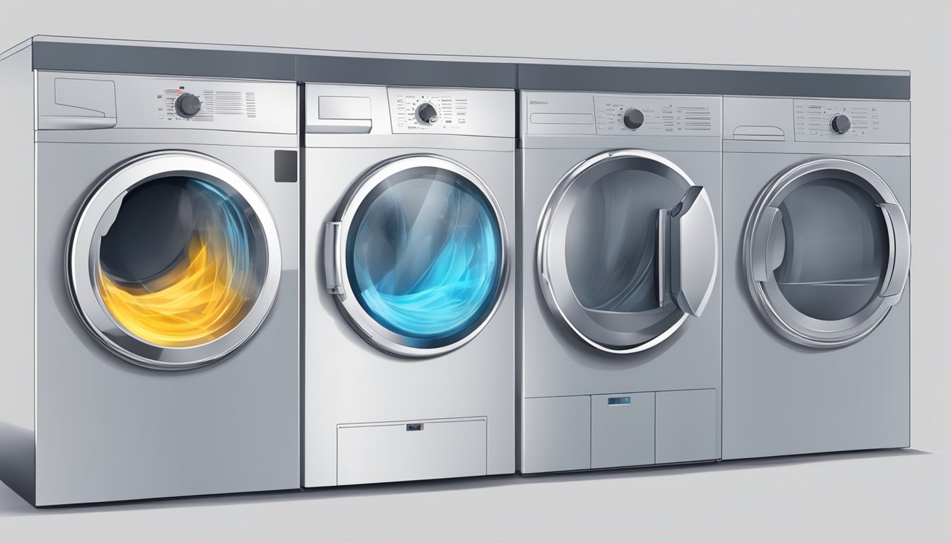 The Modern Dryer spins clothes rapidly, emitting warm air, revolutionizing the drying process