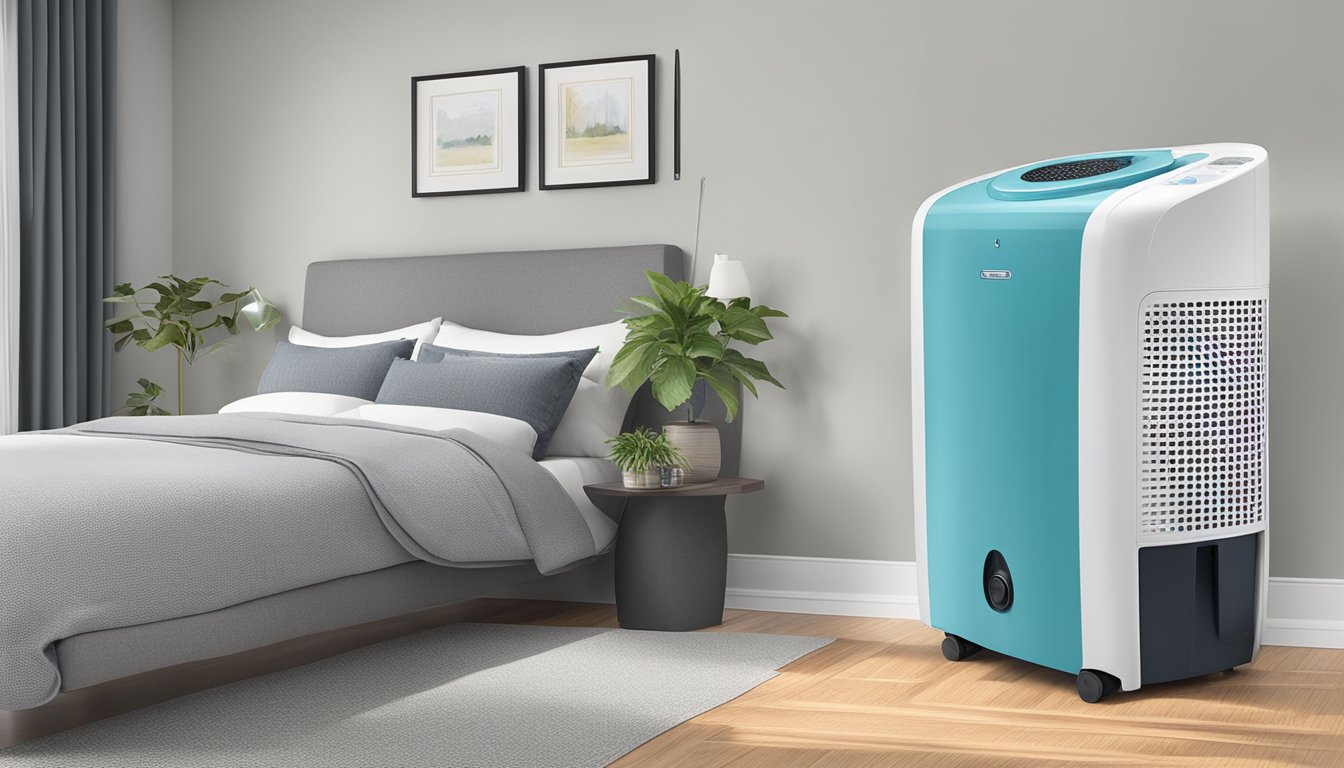 A dehumidifier removes excess moisture from the air, preventing mold and mildew growth. It also helps reduce musty odors and improves air quality