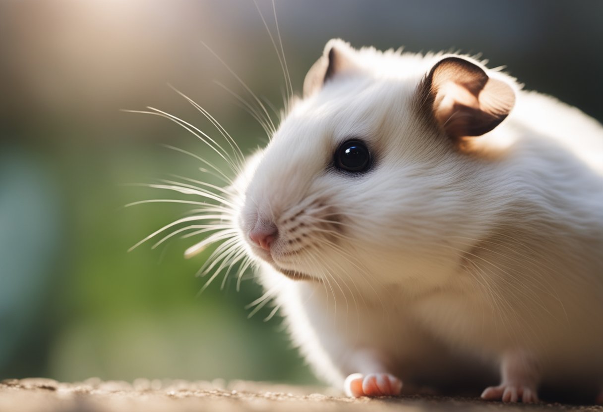 A hamster leans towards you, sniffs and nuzzles your hand, and eagerly takes treats from your palm