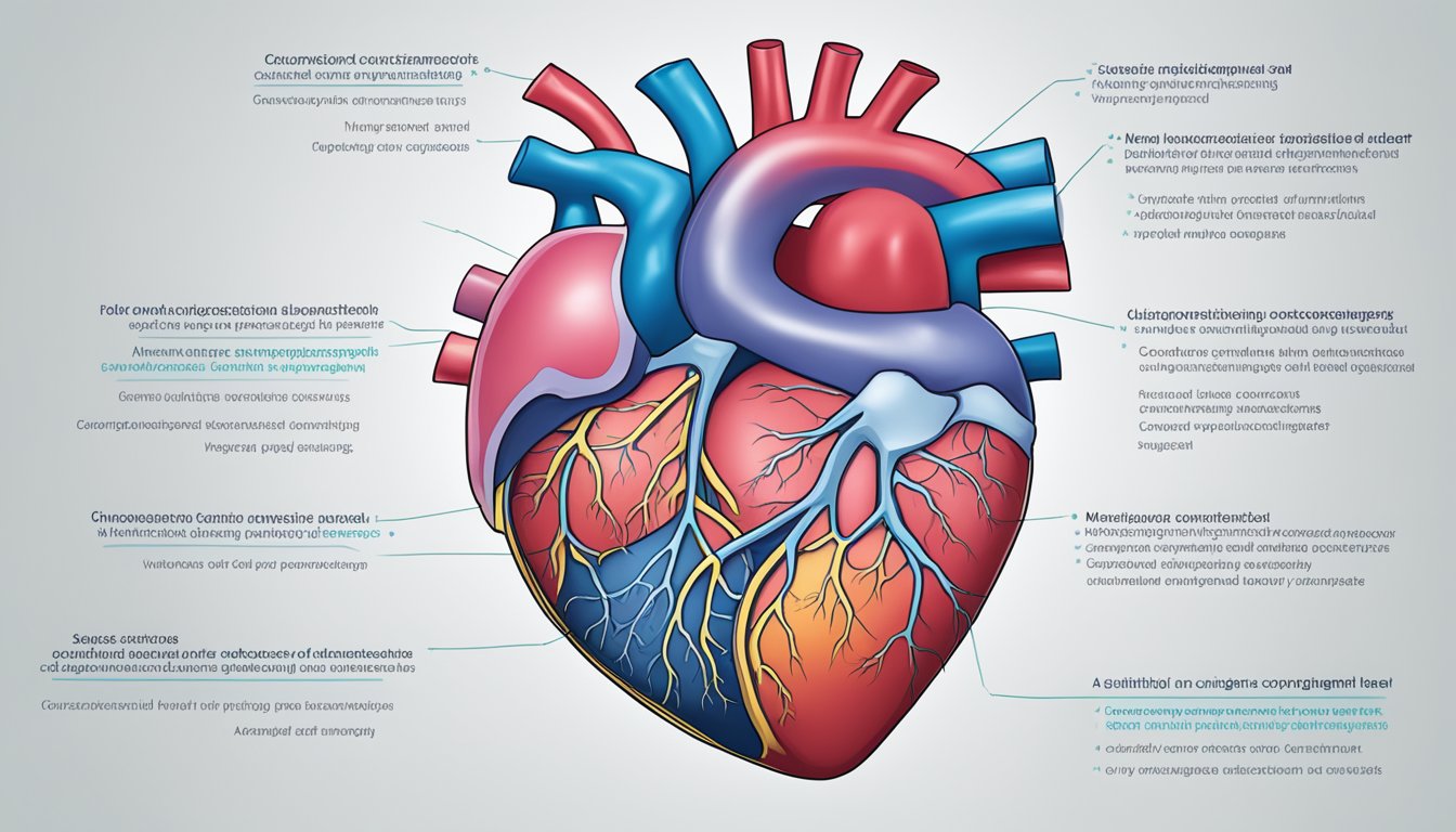 A diagram showing the classification of cyanotic congenital heart disease and various management strategies