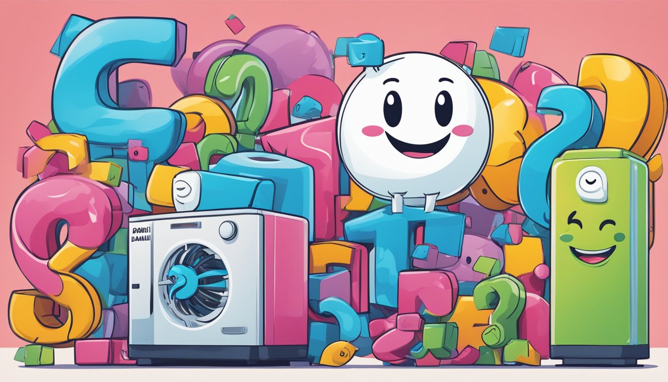 A colorful, smiling cartoon character surrounded by question marks and the Daikin iSmile logo