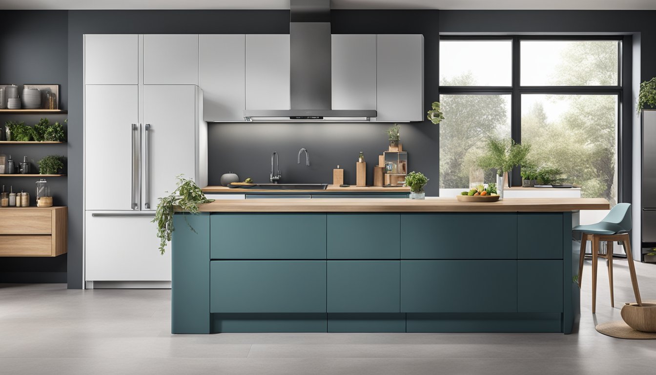 The sleek, modern Smeg fridge stands out in a stylish kitchen, with its innovative features and design drawing attention