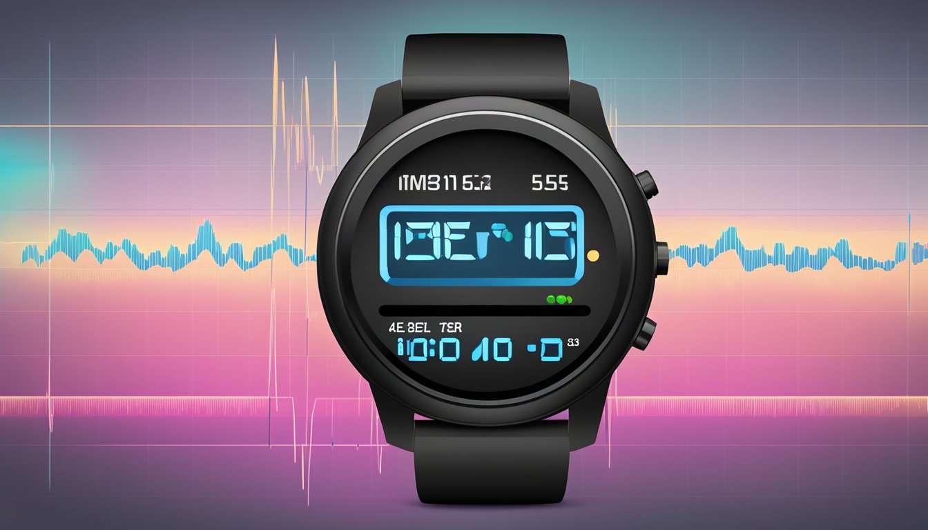 A digital heart rate monitor displays a steady pulse of 60-100 beats per minute