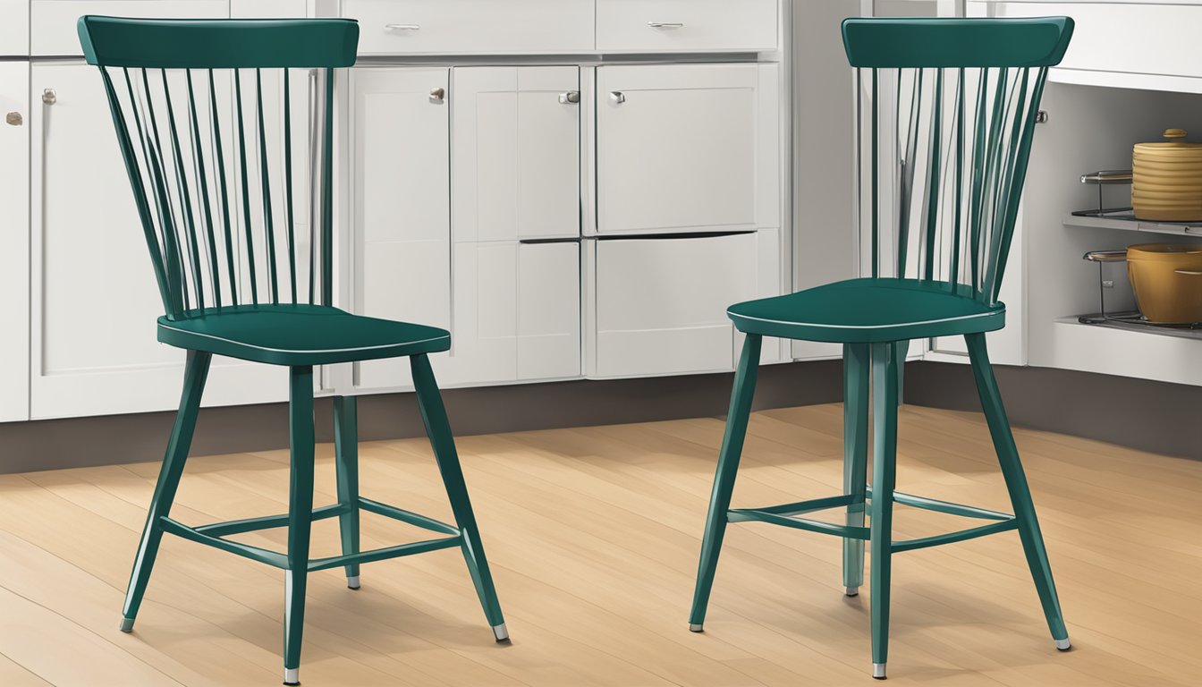 A standard kitchen chair measuring 18 inches wide, 18 inches deep, and 18 inches high. The seat is 18 inches off the ground