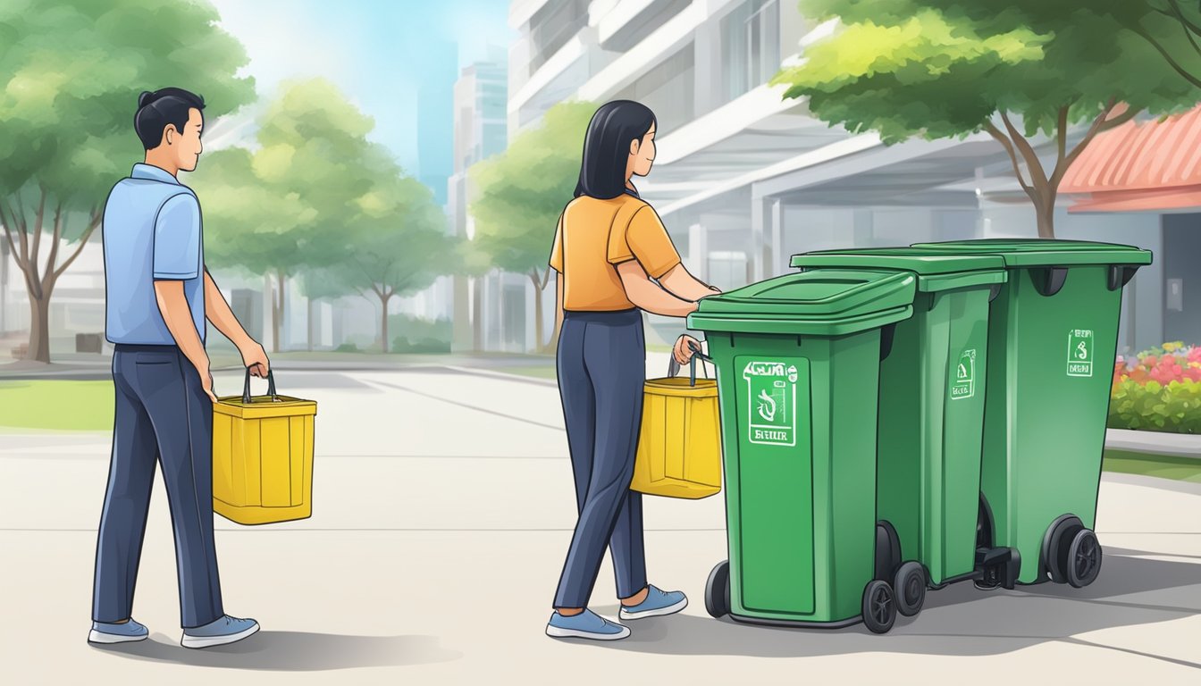 A customer buys a pull-out waste bin in Singapore and receives after-sales service