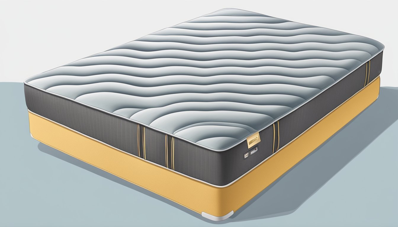 A plush hotel bed mattress with luxurious quilting and supportive memory foam