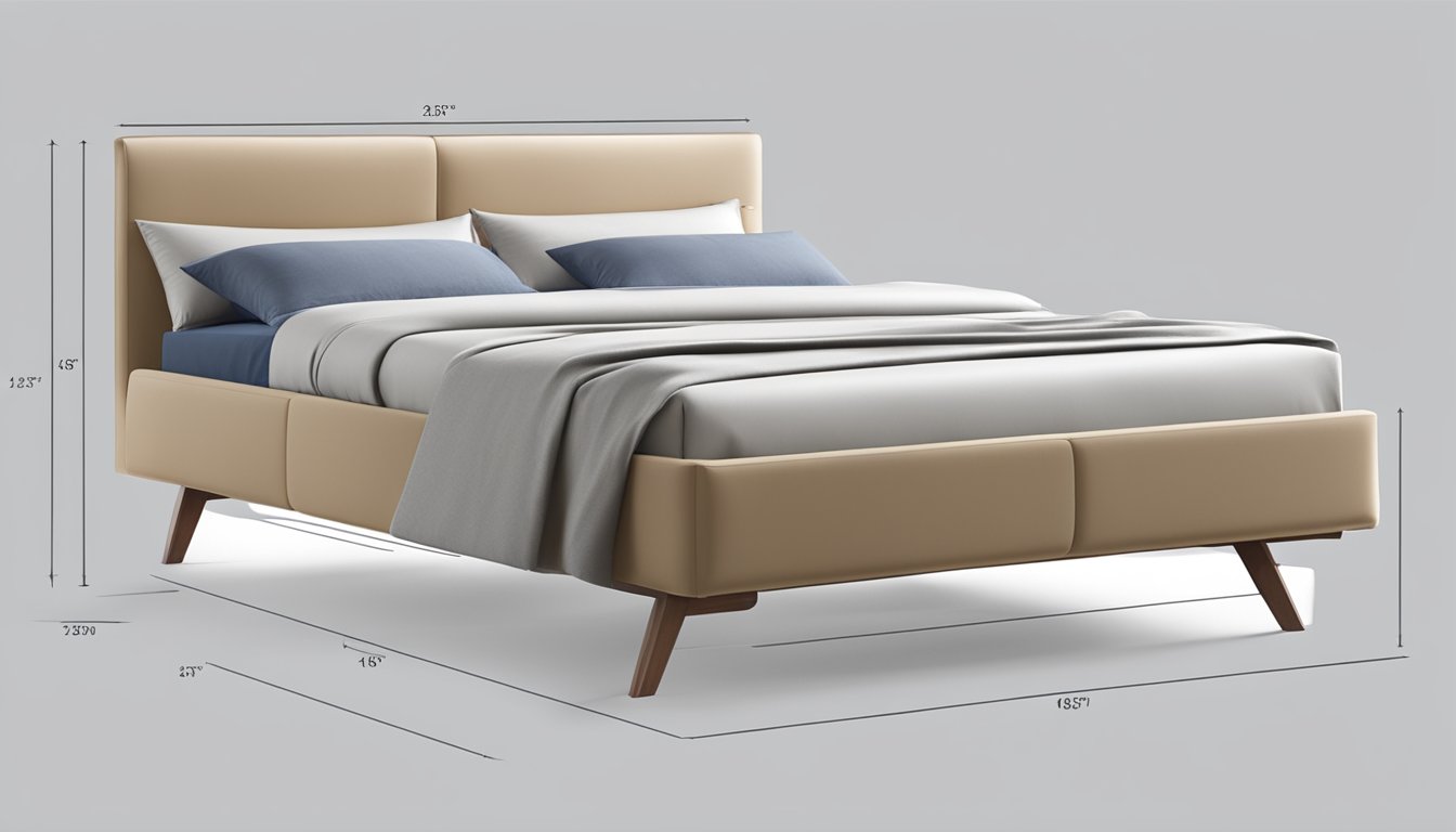 A bed that deviates from industry standards, with unique dimensions and unconventional shape, standing out among standard sizes