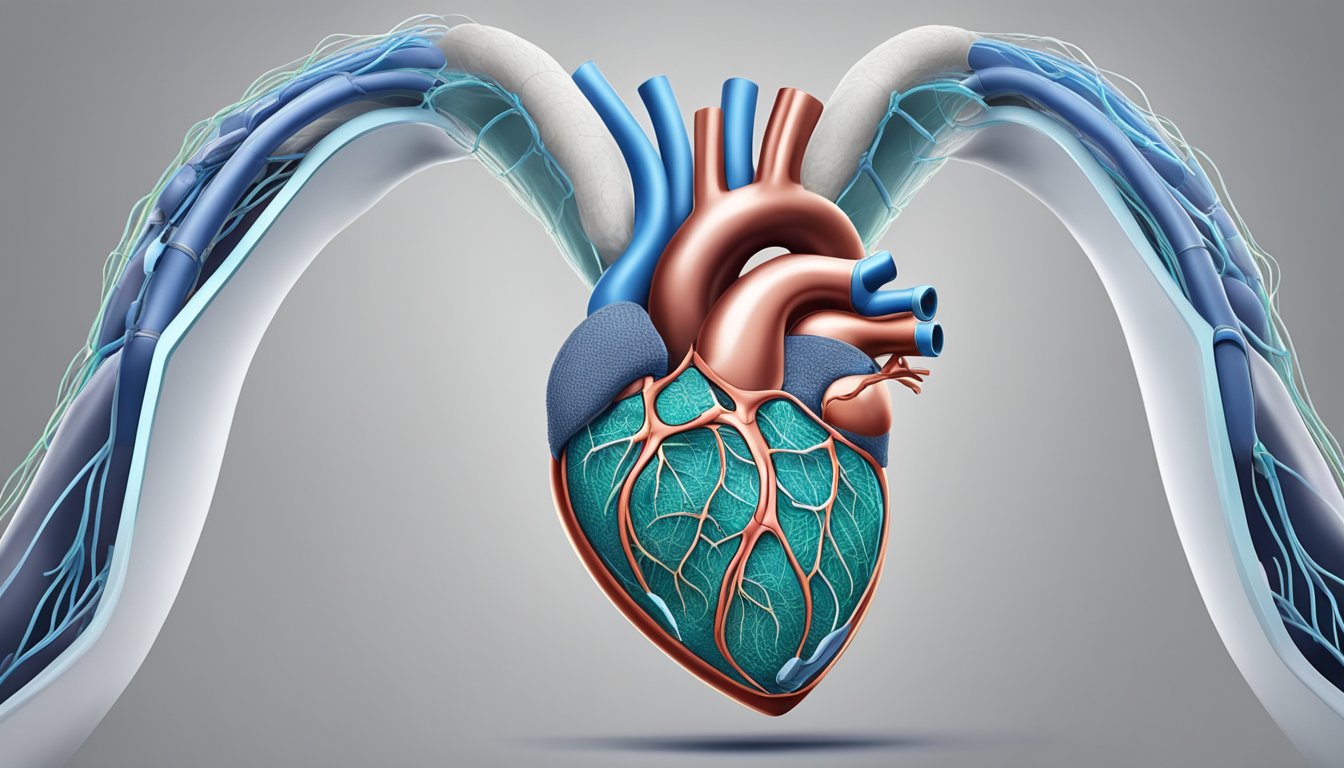 A stent is inserted into the heart, providing long-term management and recovery