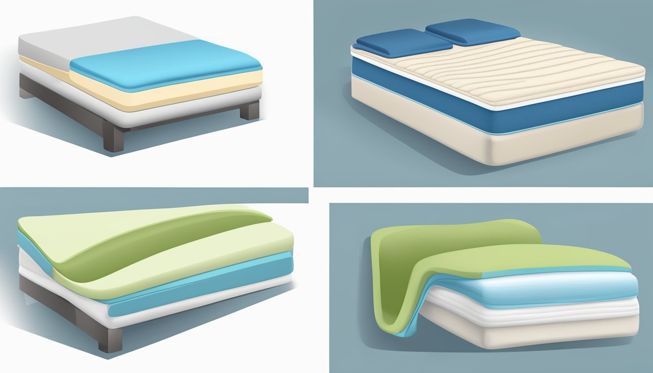 A mattress with supportive foam layers and firmness for back pain relief. Ergonomic design and pressure relief for comfortable sleep