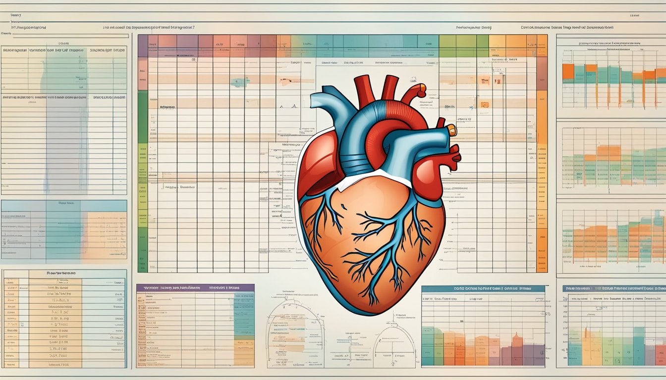 A medical chart displaying complications and prognosis for TGA heart condition