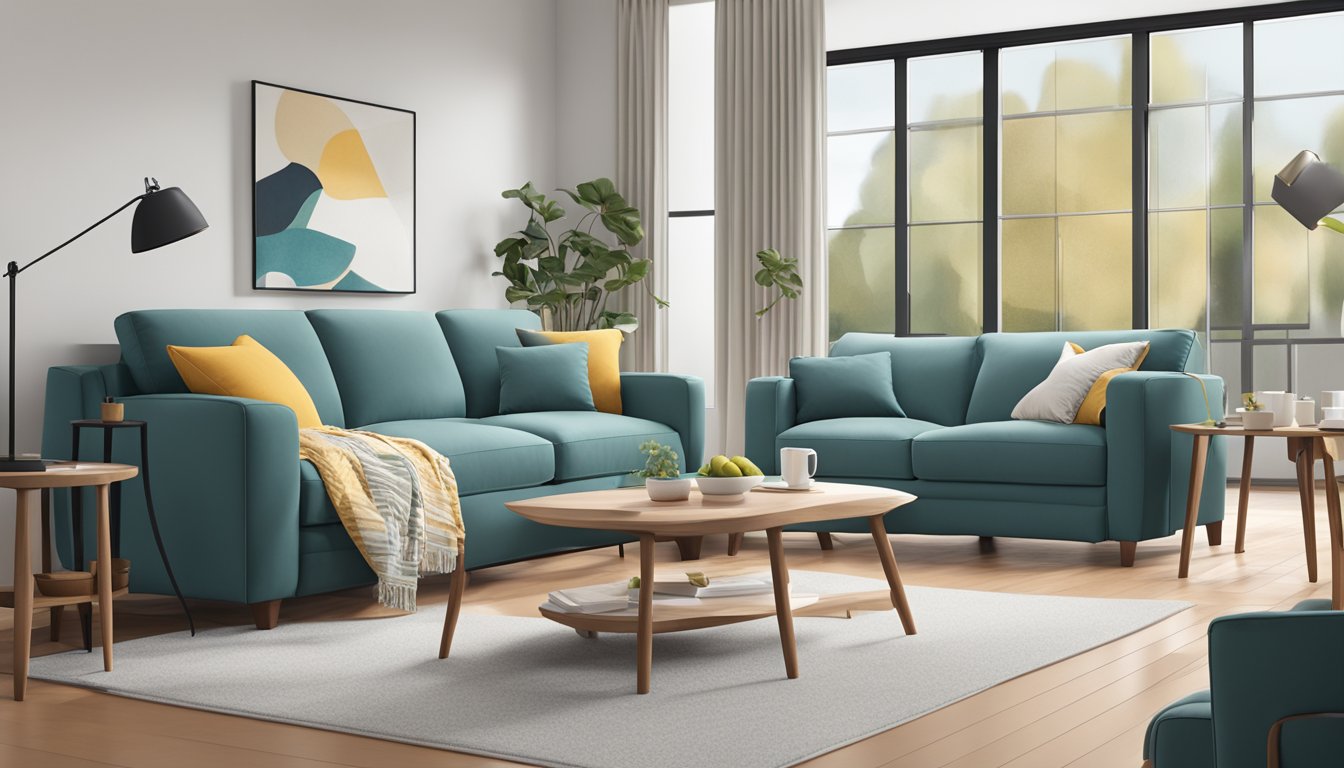 A 3-seater recliner sofa sits in a cozy living room, with soft cushions and a sleek, modern design