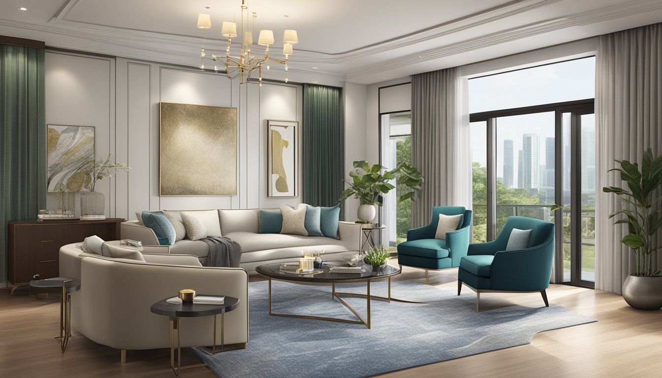 A luxurious home suite in Singapore, with exclusive benefits for Priority Banking customers, featuring a Standard Chartered home loan