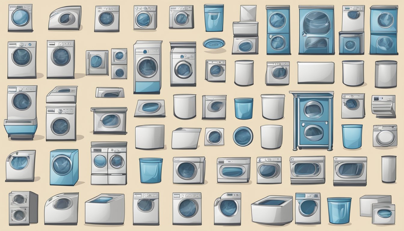 A laundry symbol chart with various dryer symbols, displayed prominently for easy reference