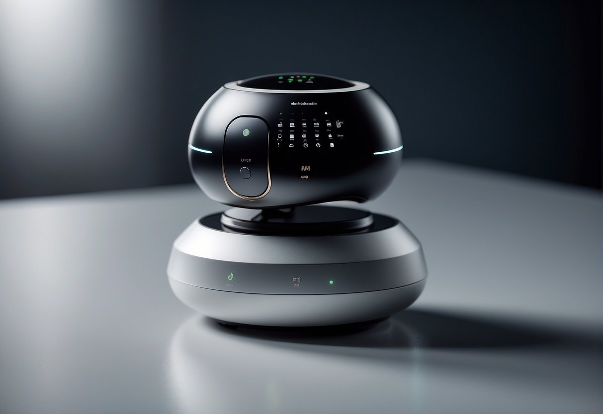 A sleek AI streaming device seamlessly integrates with user interfaces, enhancing the overall user experience