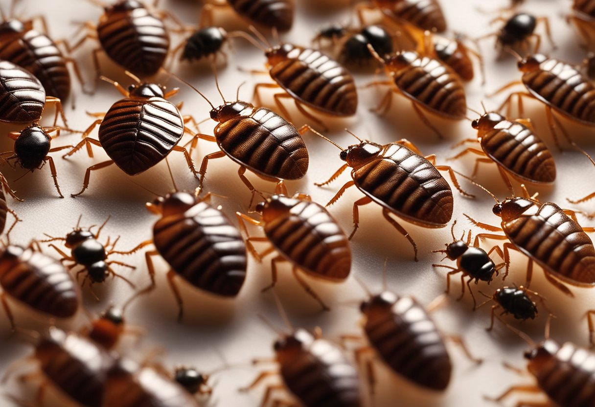 Bed bugs crawl from one room to another, moving stealthily