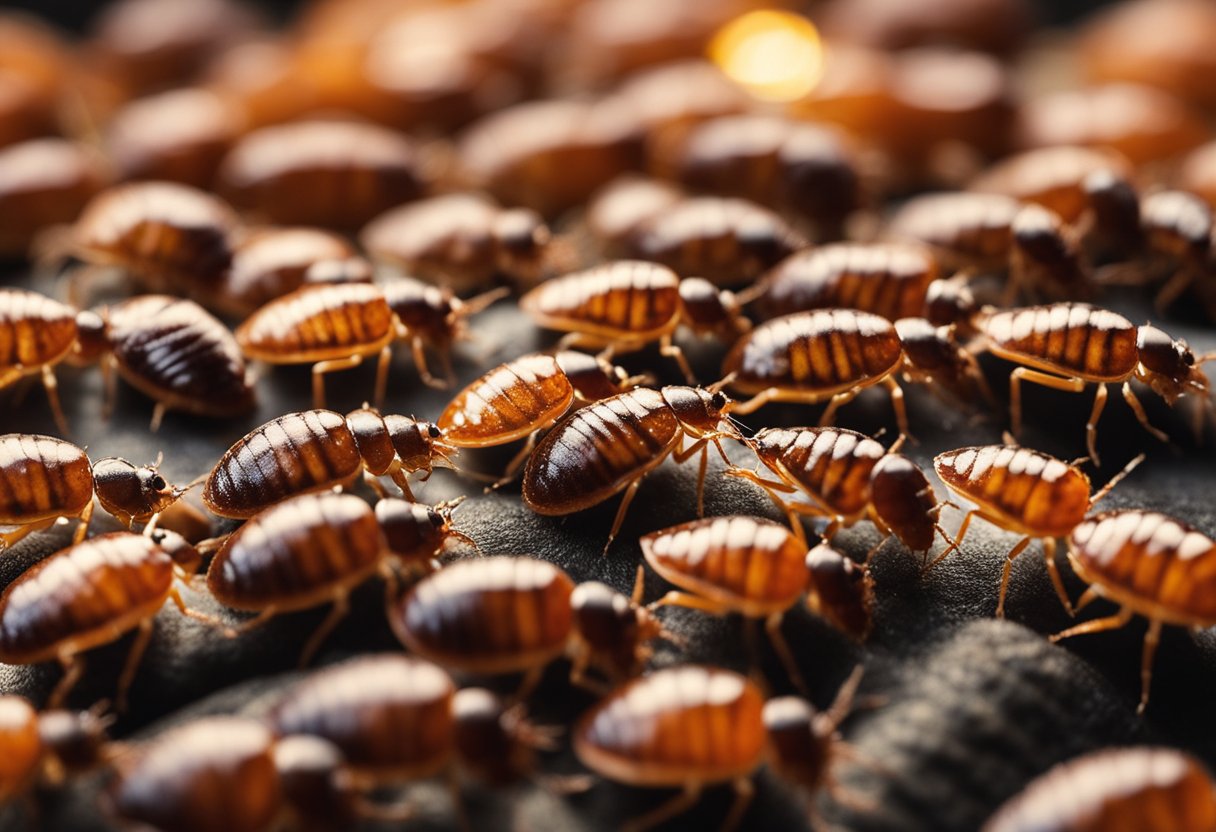 Bed bugs cluster near a heat source, drawn to warmth