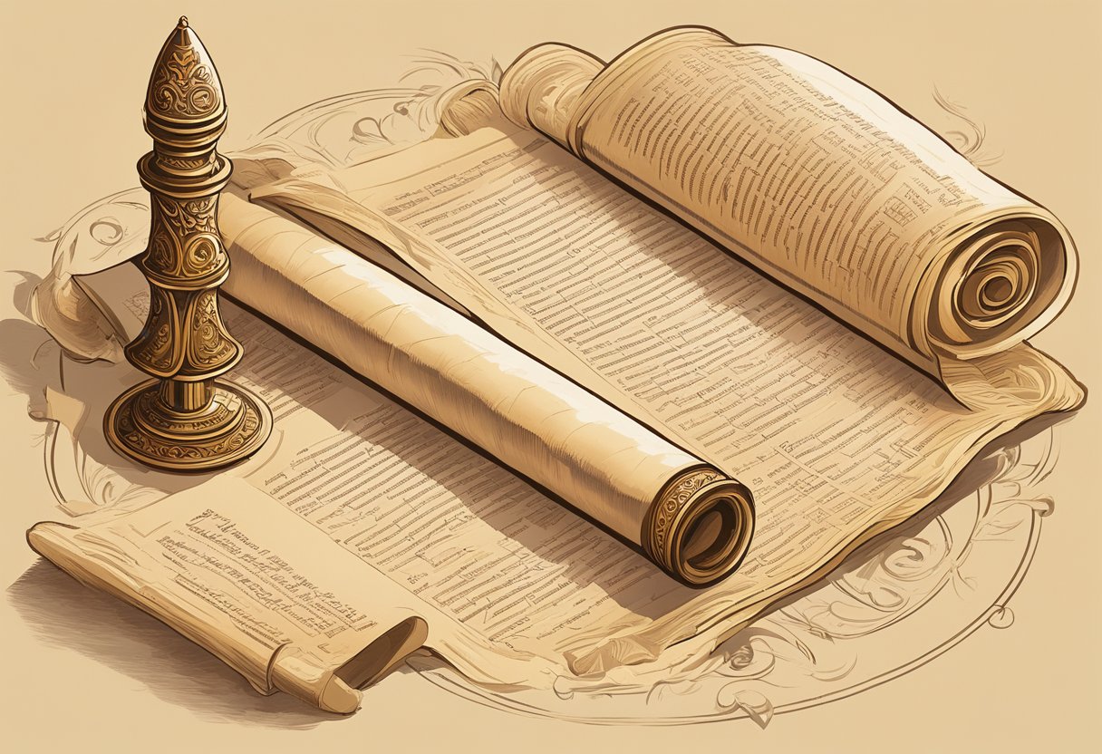 A scroll unfurls, revealing Latin quotes. Sunlight streams in, casting a warm glow on the aged paper. A quill pen rests nearby, ready to transcribe the wisdom