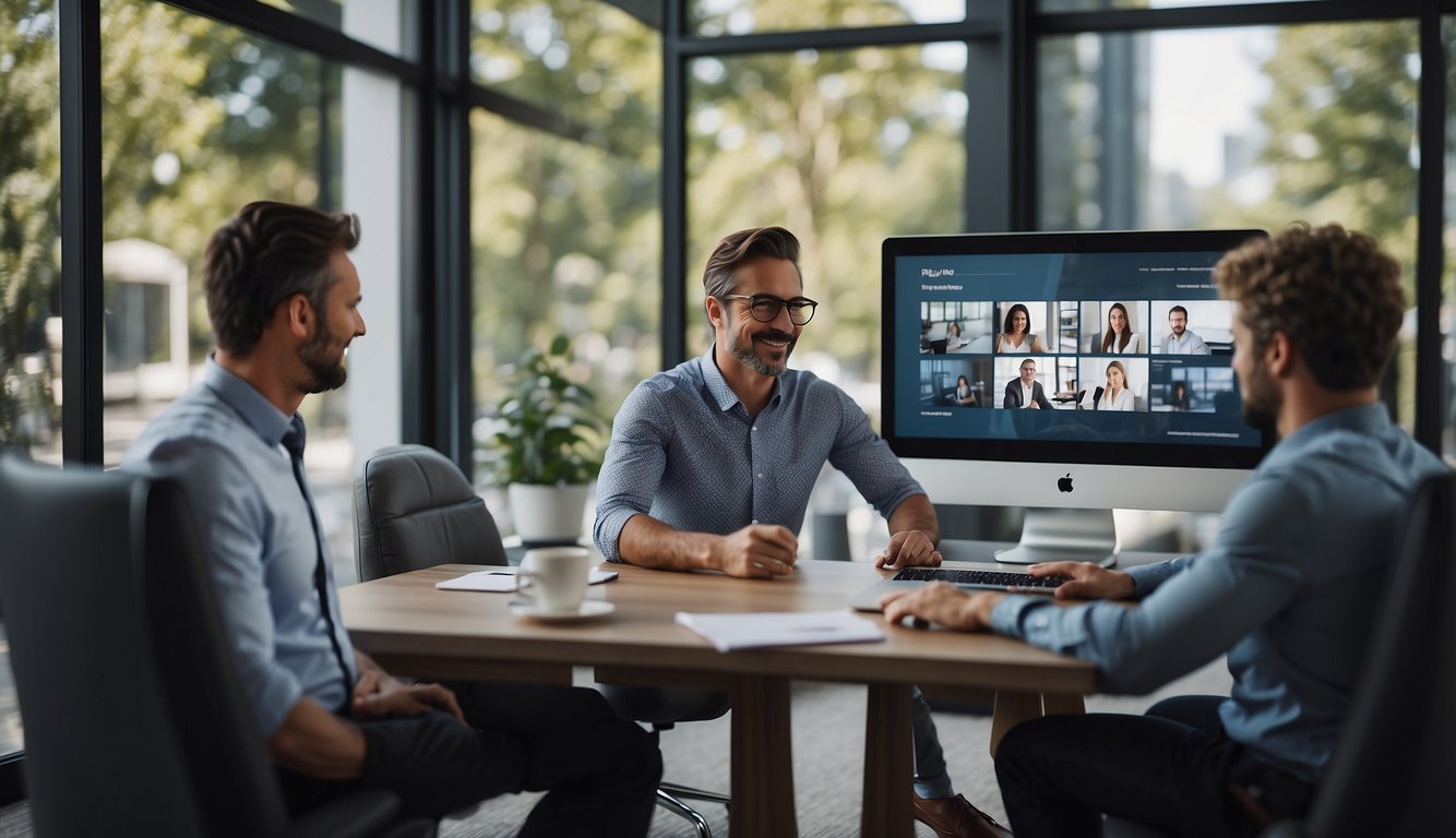 A virtual meeting with open windows showing trust and transparency between remote workers