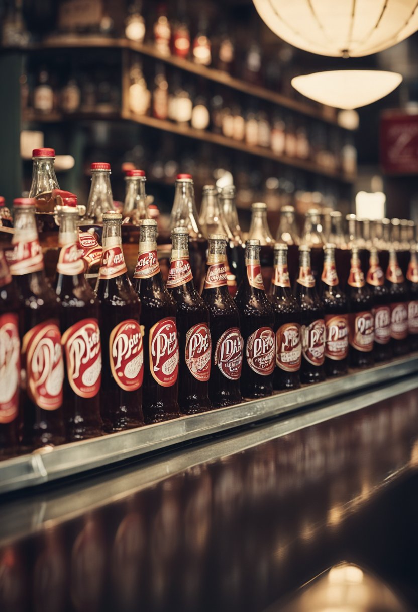 The Dr Pepper Museum in Waco bustles with visitors exploring exhibits and enjoying soda tastings. A vintage bottling line hums in the background as a group of people gathers around a soda fountain, sipping on fizzy drinks
