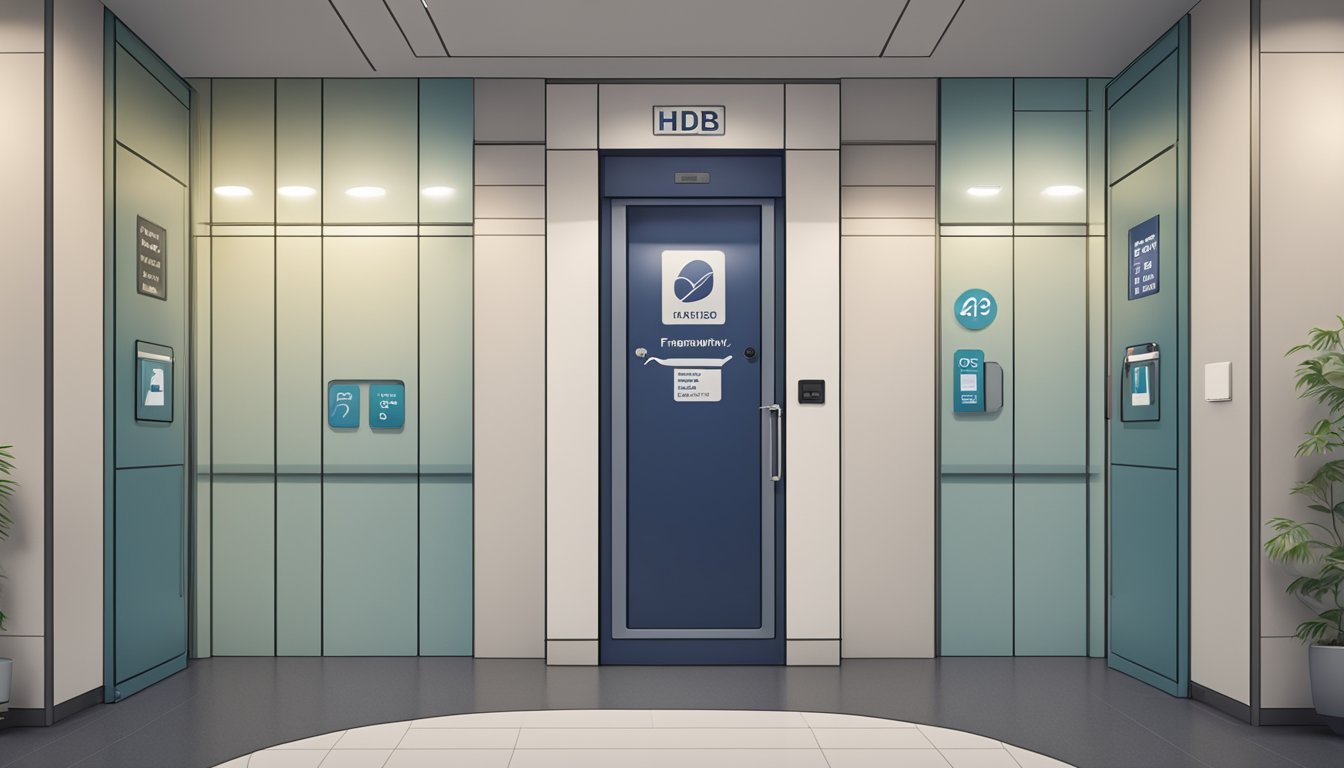 A lift with HDB dimensions, labeled "Frequently Asked Questions."