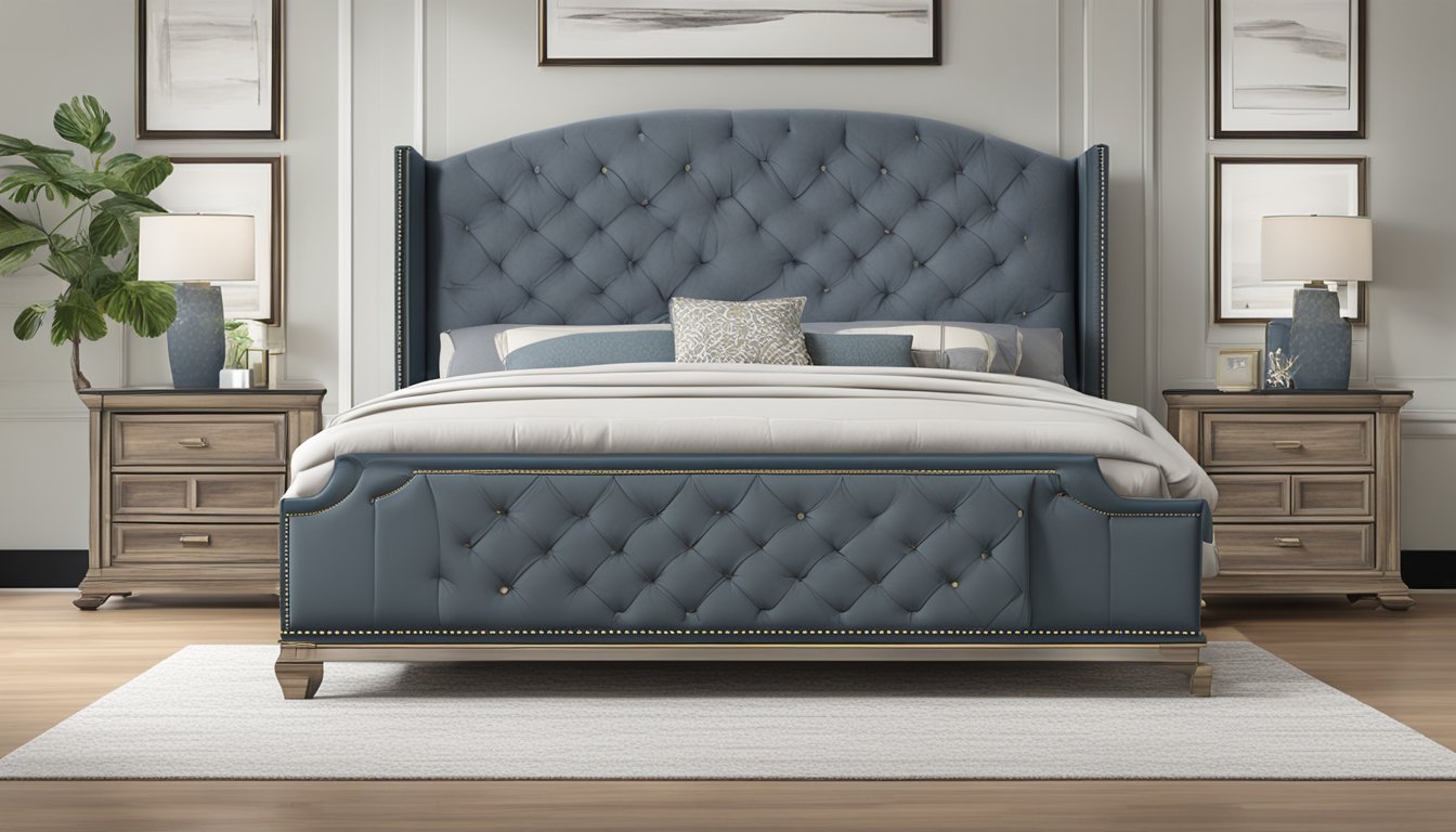 A queen bed sits in a spacious bedroom, with a nightstand on each side. The bed measures 60 inches wide and 80 inches long