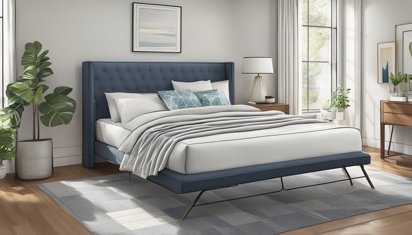 A full-size bed occupies a 54 x 75 inch area, with a standard height of about 25 inches from the floor to the top of the mattress