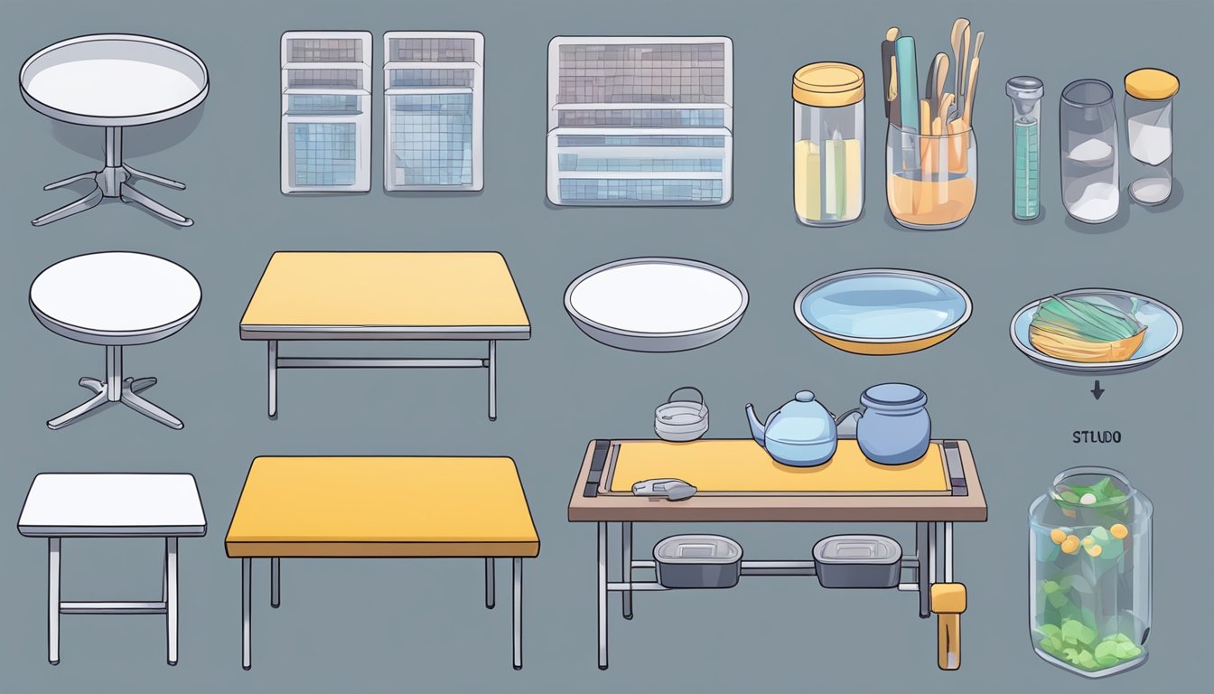 A table with labeled materials: silicone, TPE, and metal. Icons for safety and allergy information