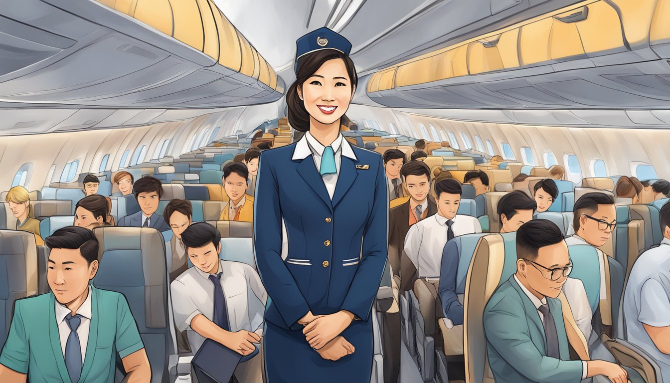 A flight attendant's salary affected by industry trends in Singapore