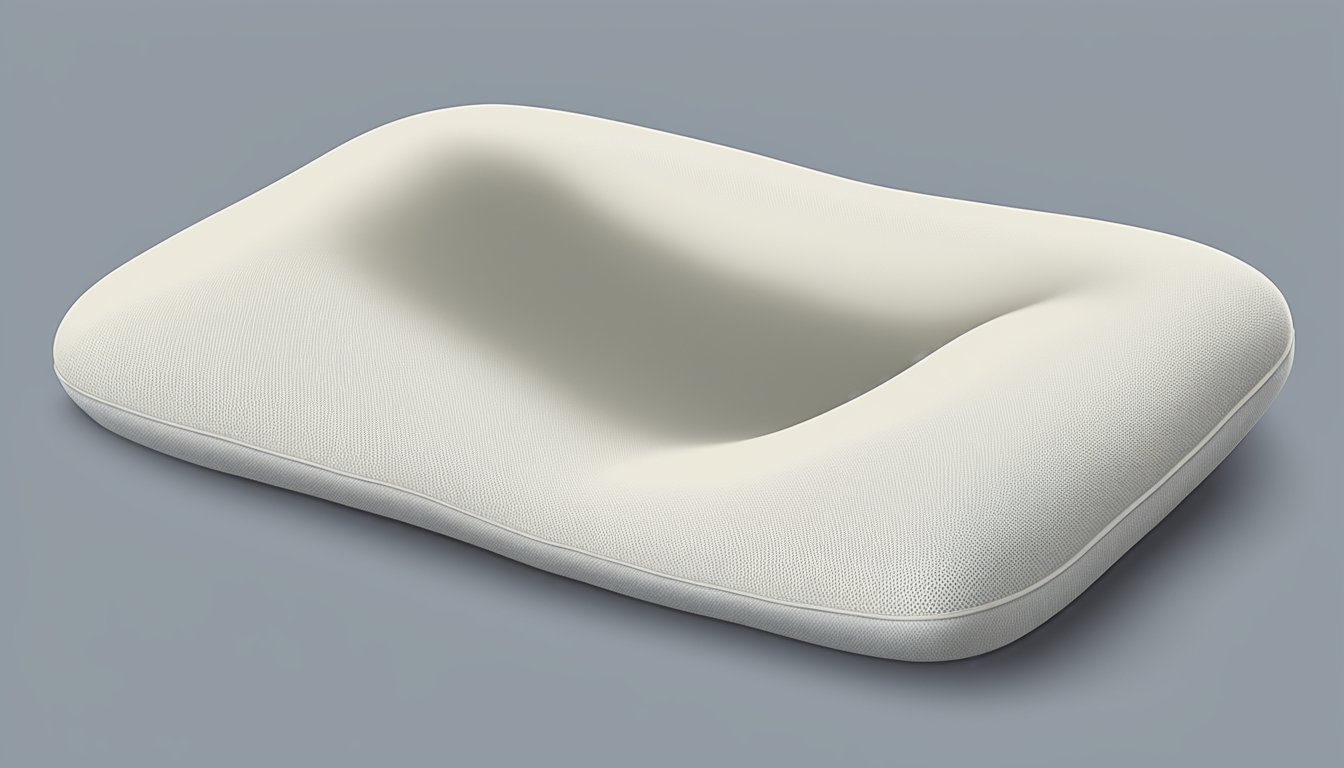 A memory foam pillow provides support and comfort as it contours to the shape of the head and neck, promoting better sleep posture