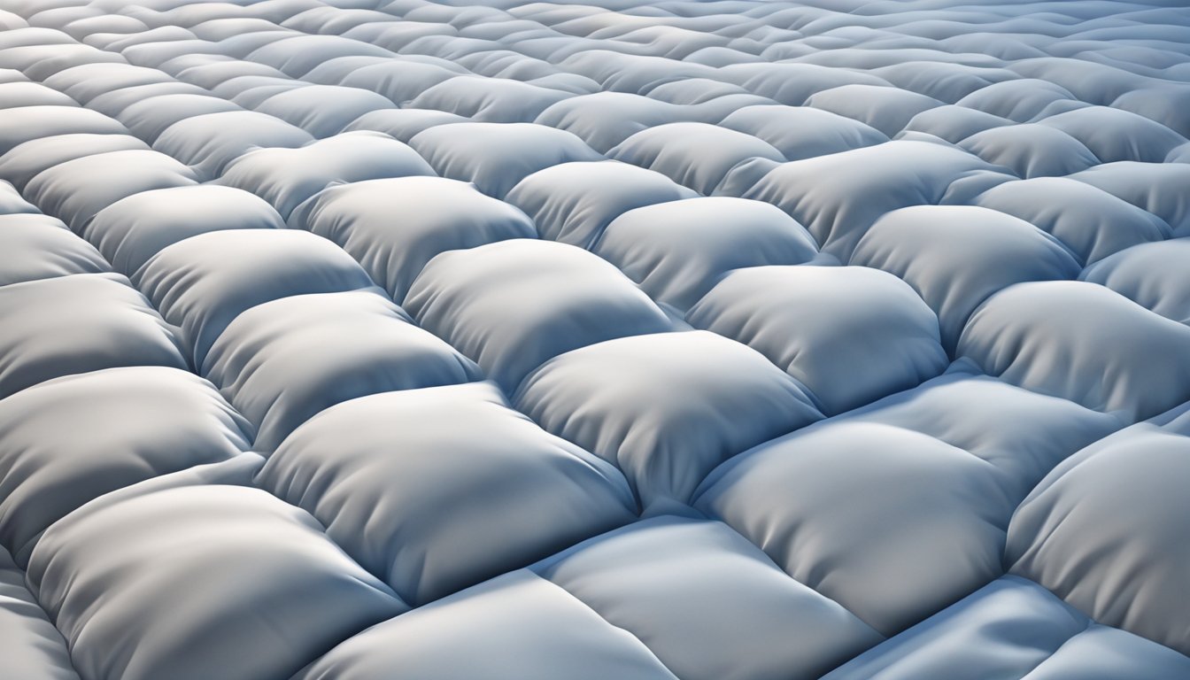 A mattress with steam rising from its surface, as the steam cleaning process is in progress