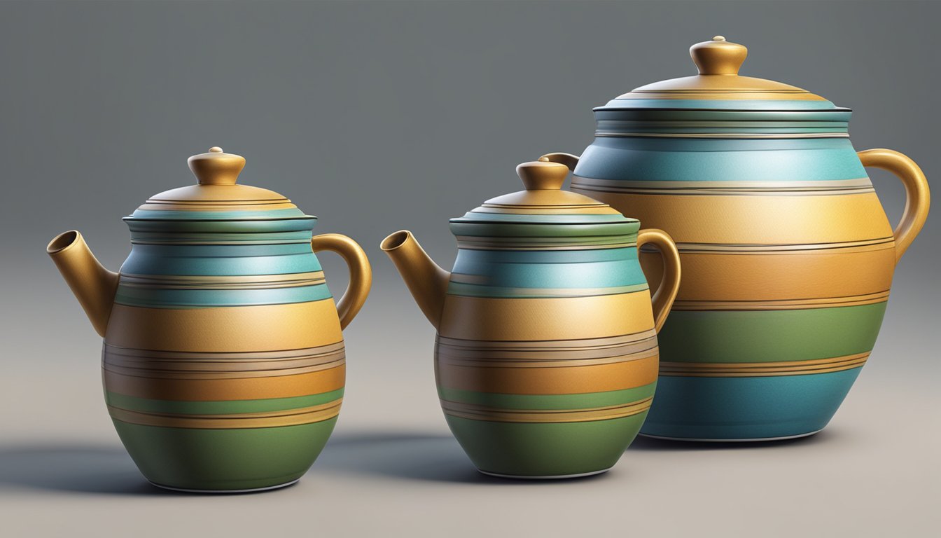 Two identical pots stacked on top of each other, with a handle on each side