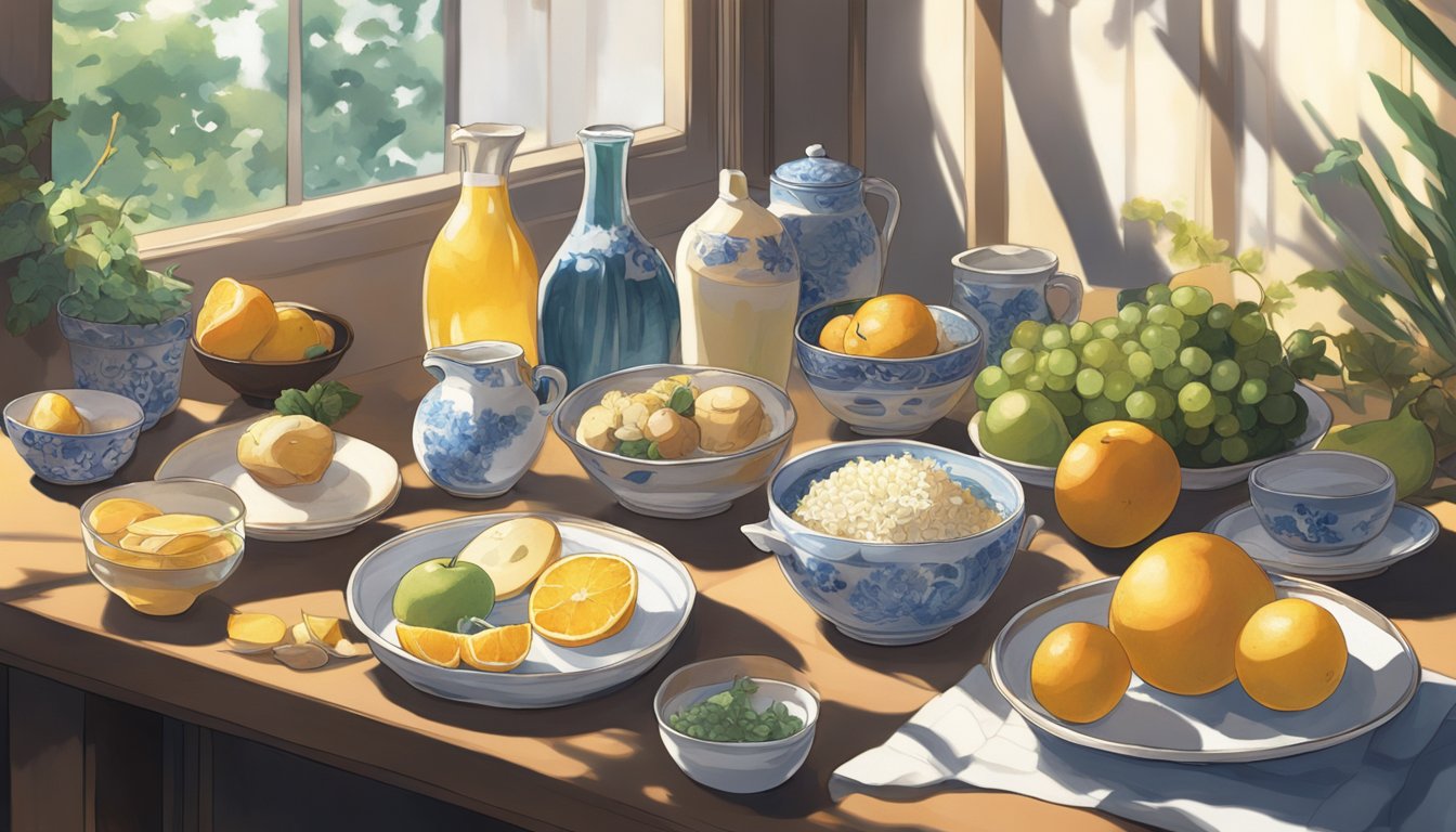 A still life arrangement of objects, carefully placed to demonstrate light and shadow, texture, and accurate proportions, showcasing the meticulous attention to detail in achieving realism in art