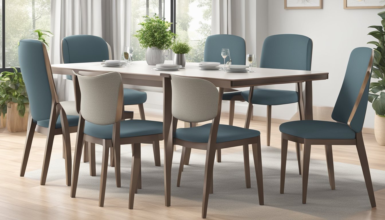 A standard dining table with dimensions labeled: 30 inches in height, suitable for chairs and comfortable dining