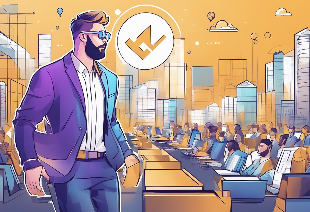 ChainSwap market performance: charts show steady growth, with a bullish trend. Traders are active, exchanging various tokens. The ChainSwap logo is prominent