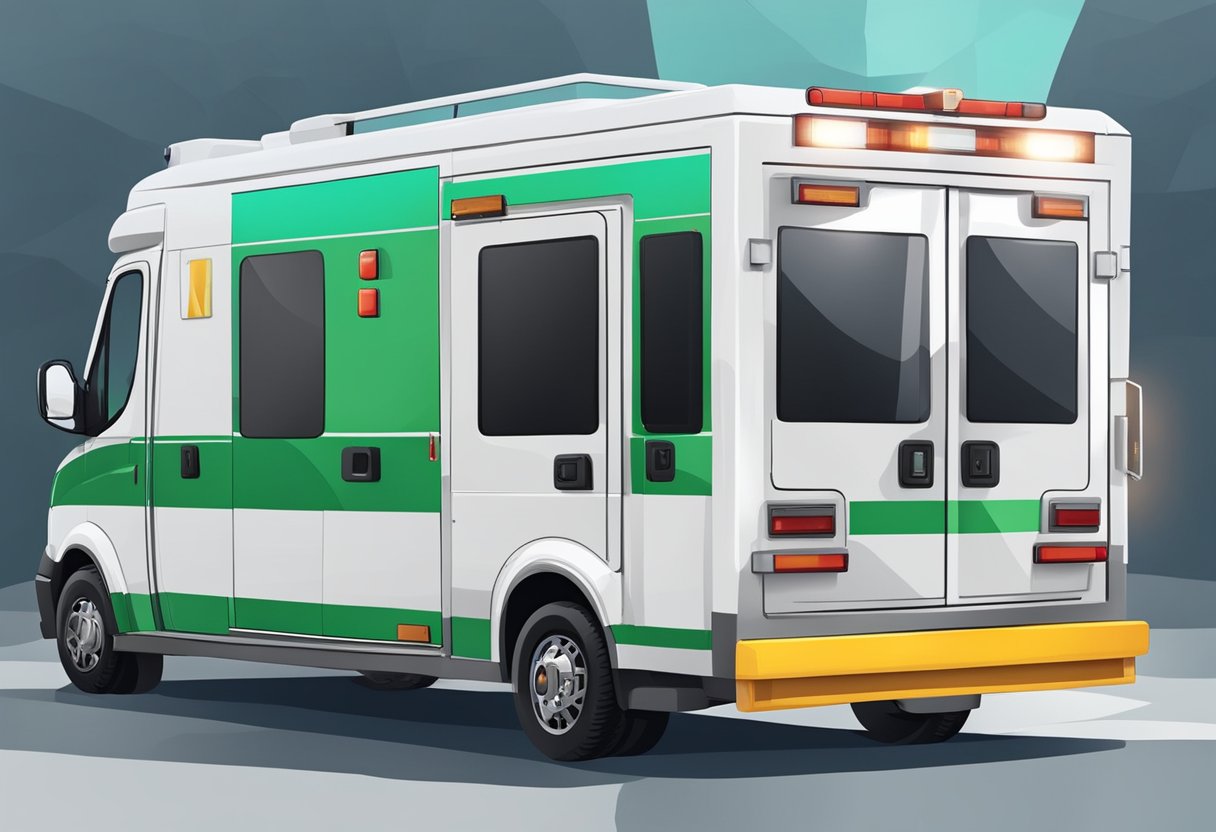 A private ambulance with additional services, impacting the price