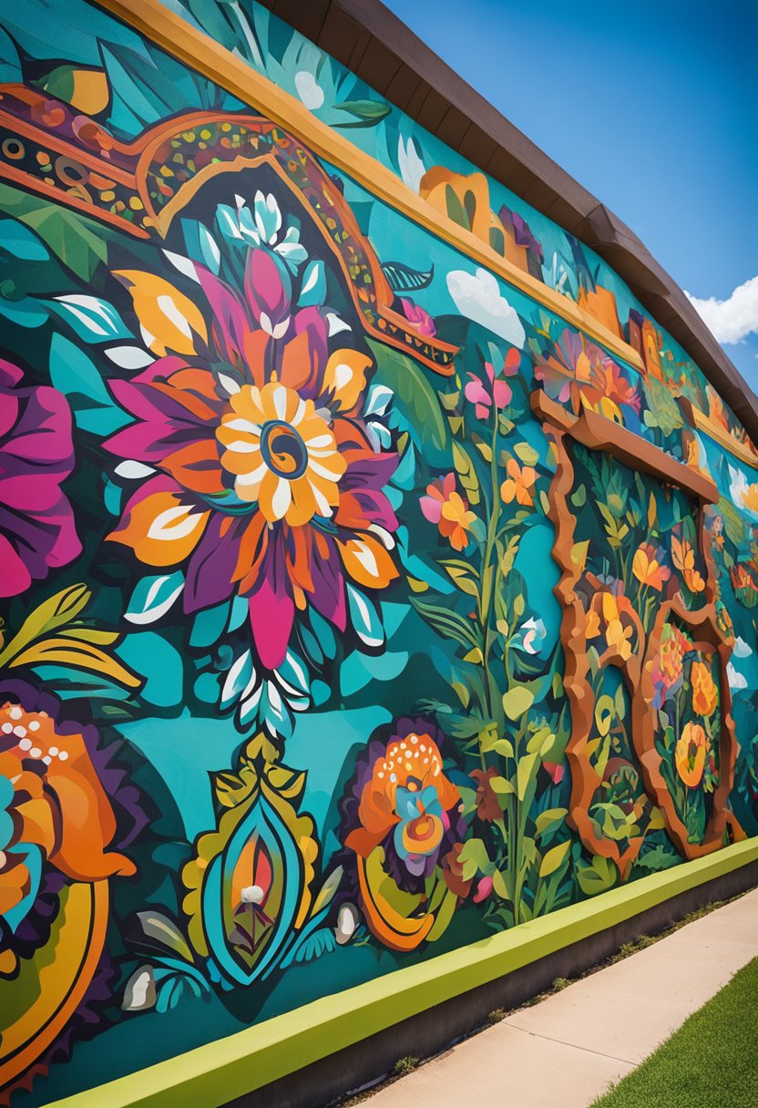 Vibrant murals adorn Waco parks, showcasing local artists' talent. Bold colors and intricate designs captivate visitors, adding a unique touch to the public spaces
