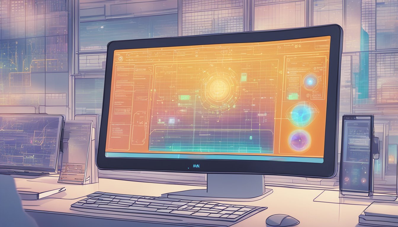 A computer screen displaying various biometric data points being integrated and personalized for authentication purposes