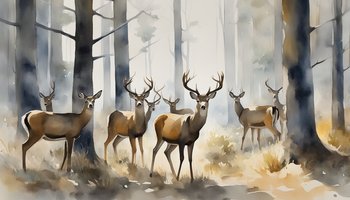 A herd of deer roam through a forest, their eyes vacant and bodies emaciated.</p><p>Some stumble and fall, their movements jerky and uncoordinated.</p><p>Others stand listlessly, oblivious to their surroundings