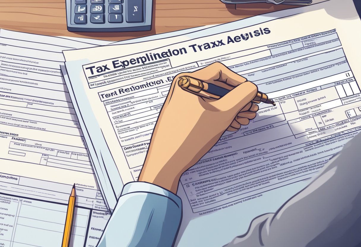 Requerimento isenção imposto de renda câncer: Como solicitar seu direito 3 A person filling out a form for tax exemption due to cancer diagnosis