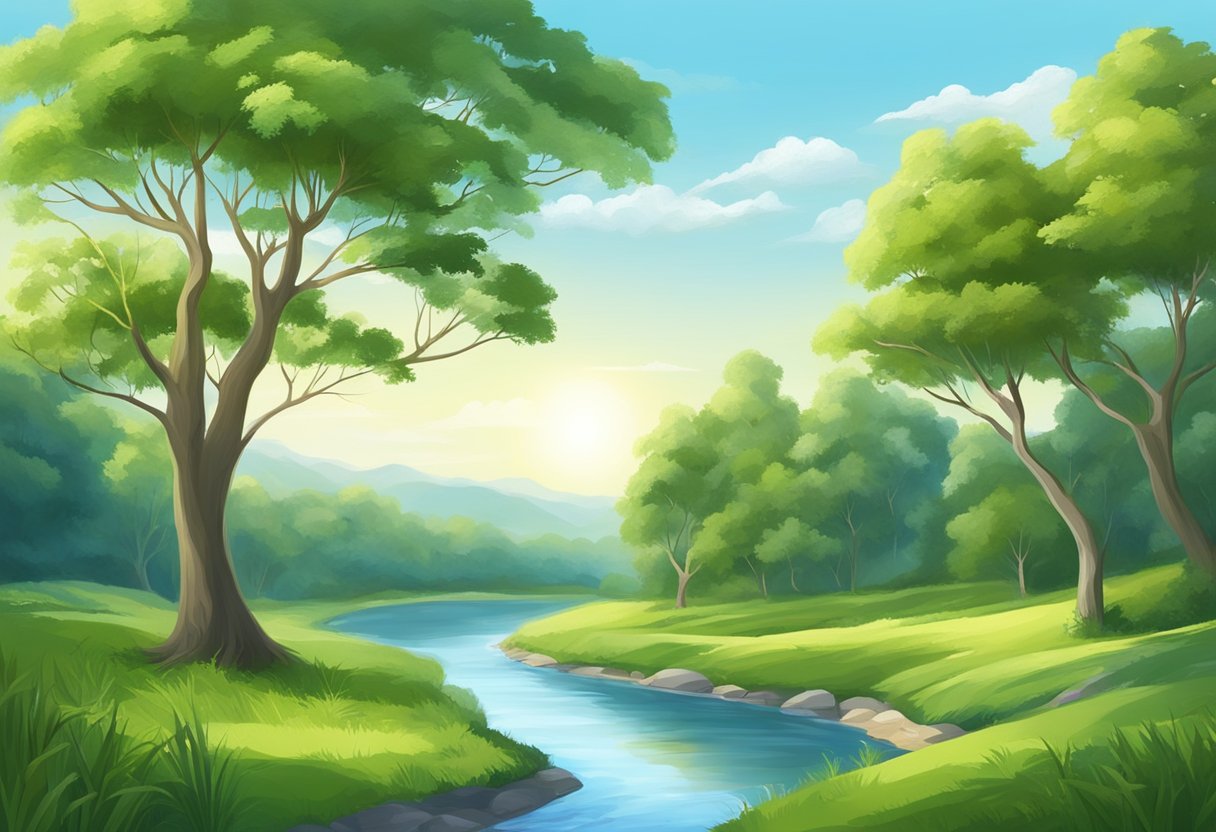 Espondiloartrose Anquilosante: Como Obter Isenção no Imposto de Renda 1 A serene landscape with a winding river, lush greenery, and a clear blue sky, depicting the tranquility and beauty of nature