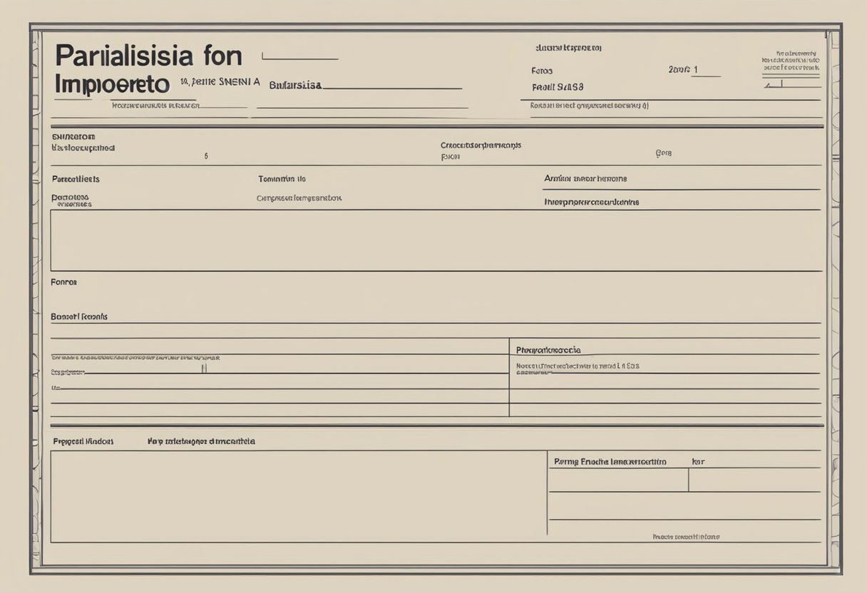 Paralisia: isenção de imposto de renda e seus direitos 1 A blank tax form with the words "Paralisia isenção imposto renda" written in bold letters at the top