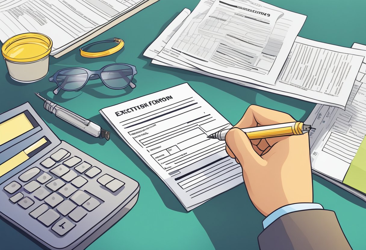 Fibrose Cística e Isenção de Imposto de Renda: Entenda Seus Direitos 1 A person with cystic fibrosis filling out tax exemption forms