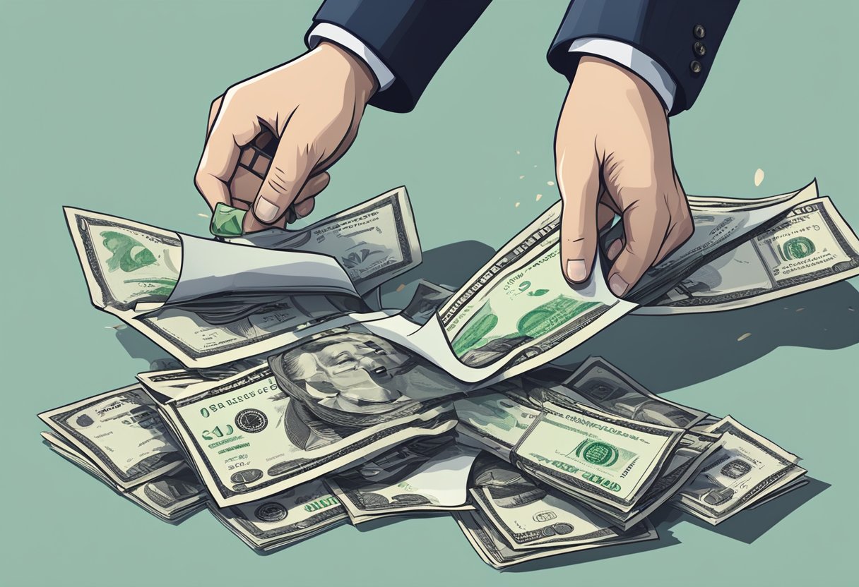 Rescisão do contrato do terreno e devolução do dinheiro: Etapas Legais e Direitos do Consumidor 2 A contract being torn in half with money being returned