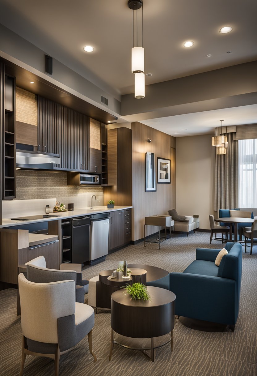 The TownePlace Suites by Marriott Waco South hotel features spacious family suites with modern amenities and a welcoming atmosphere