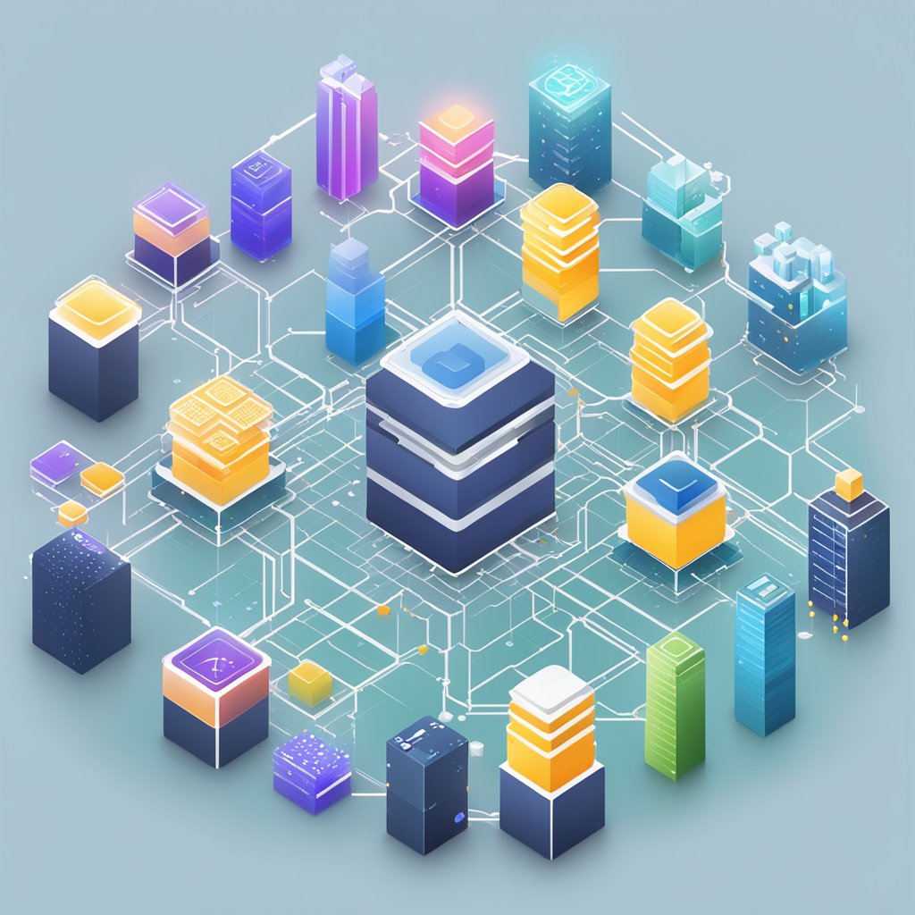 An array of interconnected platforms and APIs, with Outscraper as the focal point, forming a web of digital automation and data extraction