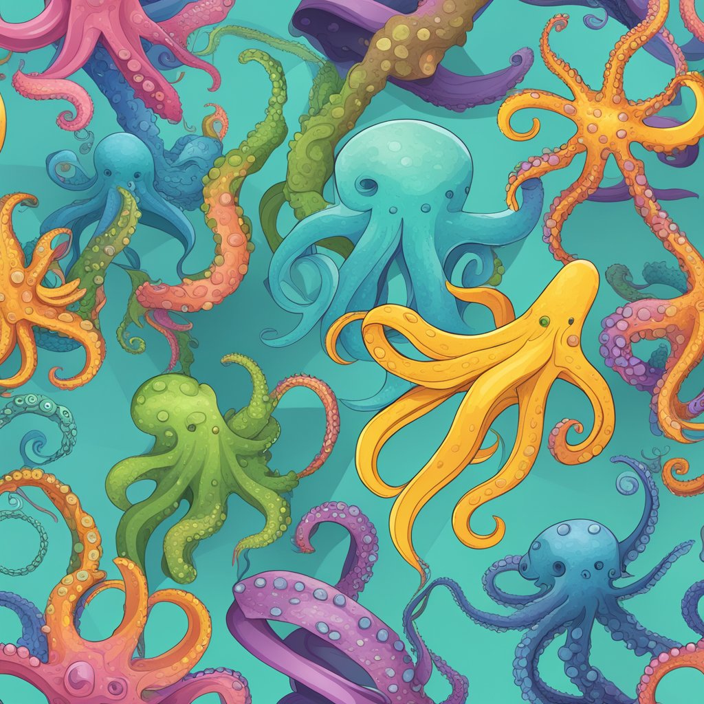 Various web scraping tools displayed as colorful octopus tentacles, each representing a top alternative to Octoparse