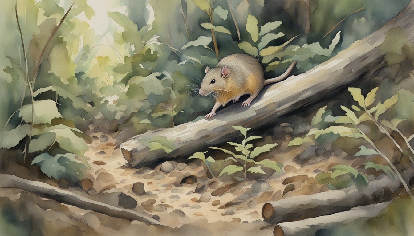 The bush rat scampers through the dense underbrush of the forest, weaving through fallen logs and thick foliage.</p><p>It seeks shelter in hollowed-out tree trunks and burrows in the soft earth